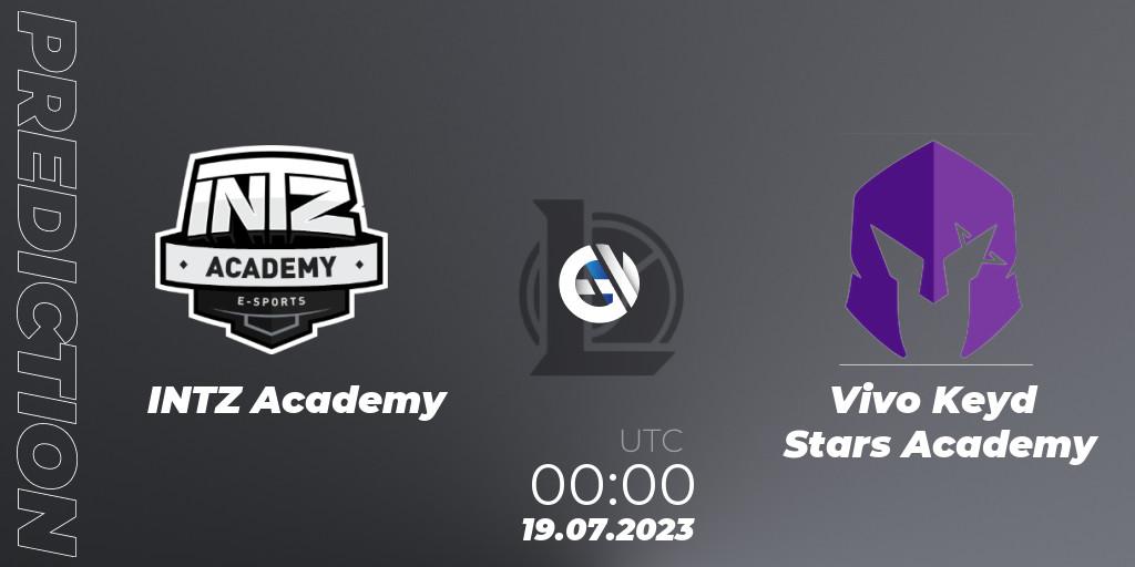 Prognose für das Spiel INTZ Academy VS Vivo Keyd Stars Academy. 19.07.23. LoL - CBLOL Academy Split 2 2023 - Group Stage