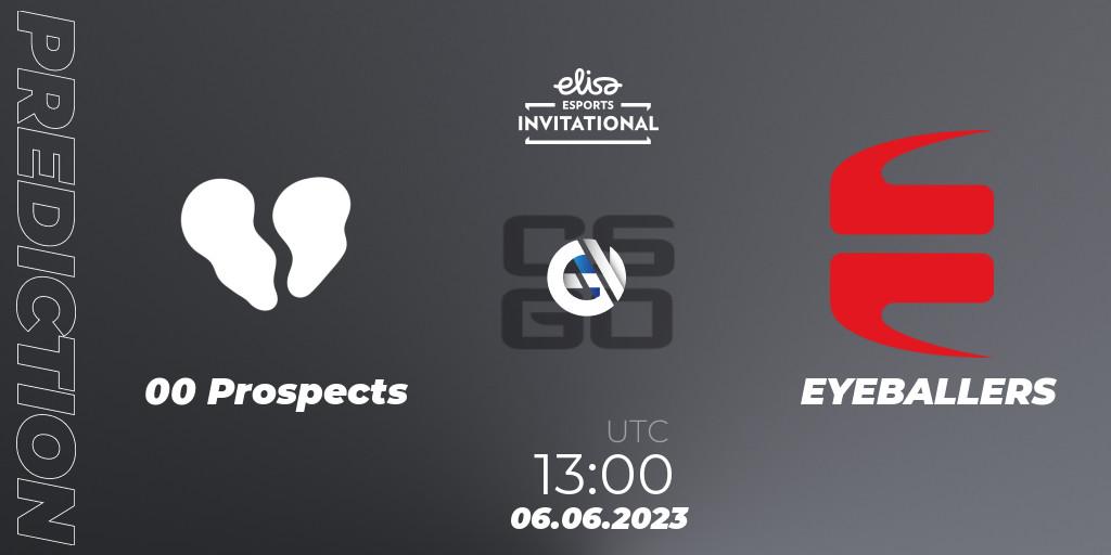 Prognose für das Spiel JANO VS EYEBALLERS. 06.06.23. CS2 (CS:GO) - Elisa Invitational Spring 2023