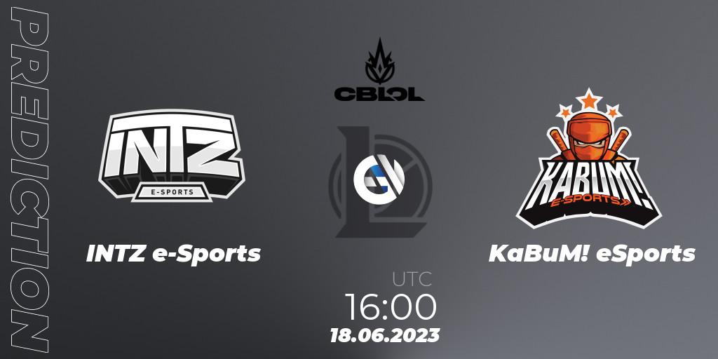 Prognose für das Spiel INTZ e-Sports VS KaBuM! eSports. 18.06.23. LoL - CBLOL Split 2 2023 Regular Season