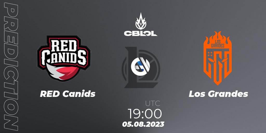 Prognose für das Spiel RED Canids VS LOS. 05.08.23. LoL - CBLOL Split 2 2023 Regular Season