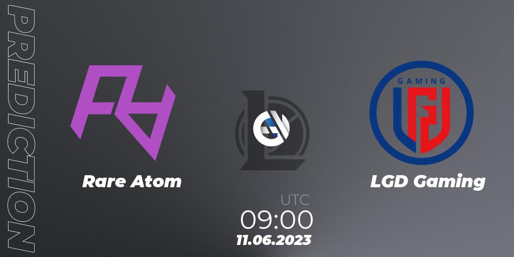 Prognose für das Spiel Rare Atom VS LGD Gaming. 11.06.23. LoL - LPL Summer 2023 Regular Season