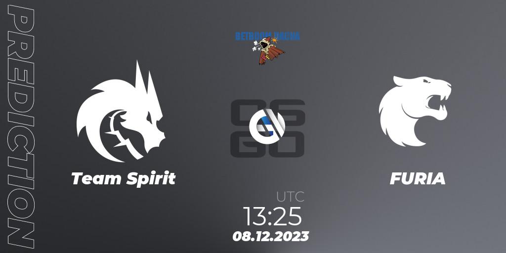 Prognose für das Spiel Team Spirit VS FURIA. 08.12.23. CS2 (CS:GO) - BetBoom Dacha 2023