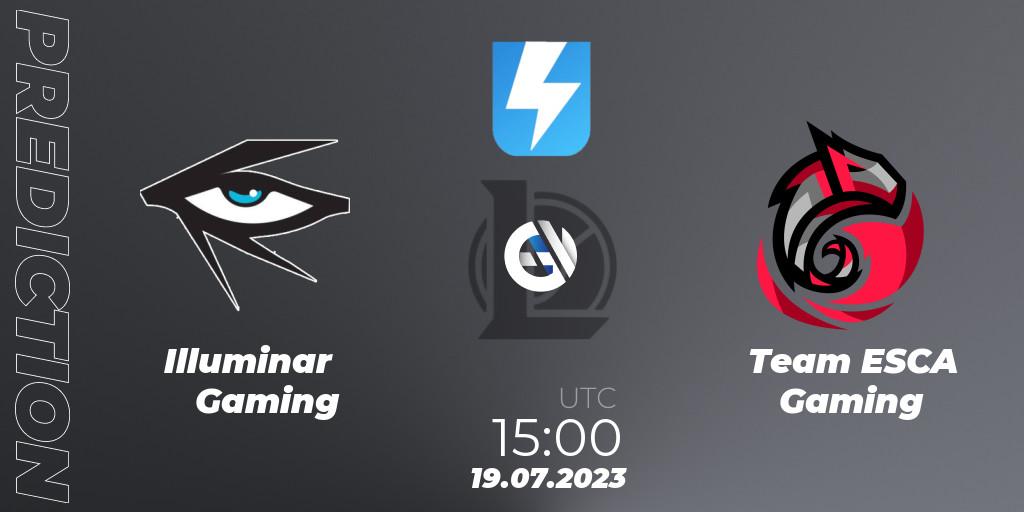 Prognose für das Spiel Illuminar Gaming VS Team ESCA Gaming. 05.07.23. LoL - Ultraliga Season 10 2023 Regular Season