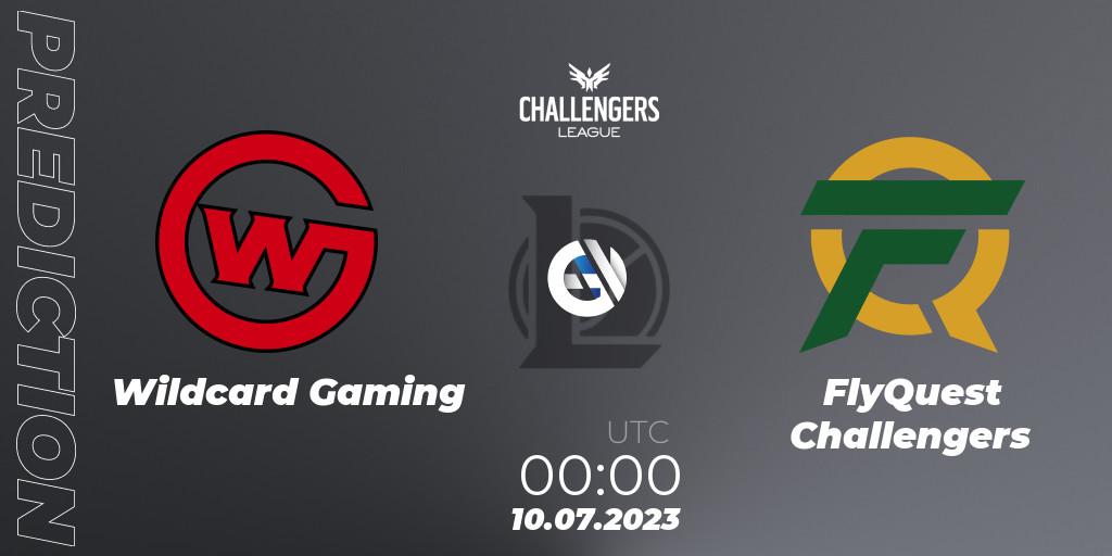 Prognose für das Spiel Wildcard Gaming VS FlyQuest Challengers. 10.07.2023 at 00:00. LoL - North American Challengers League 2023 Summer - Group Stage
