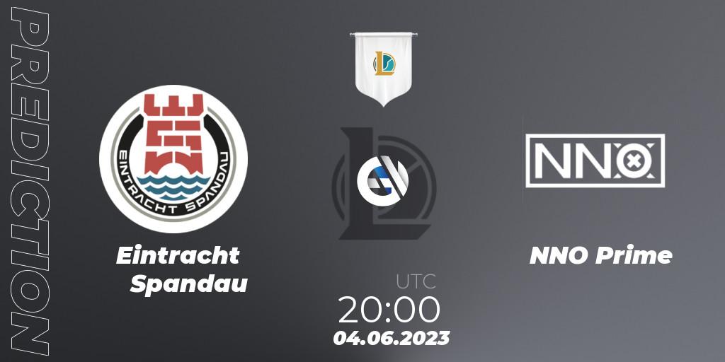 Prognose für das Spiel Eintracht Spandau VS NNO Prime. 04.06.23. LoL - Prime League Summer 2023 - Group Stage