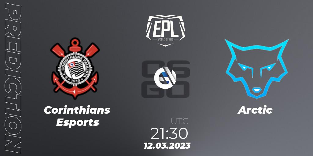 Prognose für das Spiel Corinthians Esports VS Arctic. 12.03.2023 at 22:50. Counter-Strike (CS2) - EPL World Series: Americas Season 3