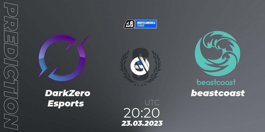 Prognose für das Spiel DarkZero Esports VS beastcoast. 23.03.23. Rainbow Six - North America League 2023 - Stage 1