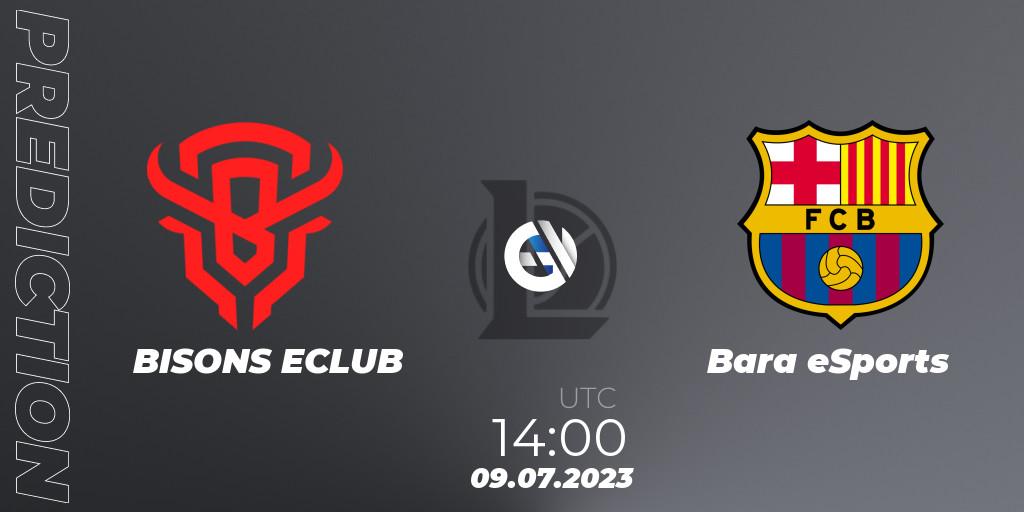 Prognose für das Spiel BISONS ECLUB VS Barça eSports. 09.07.2023 at 15:15. LoL - Superliga Summer 2023 - Group Stage