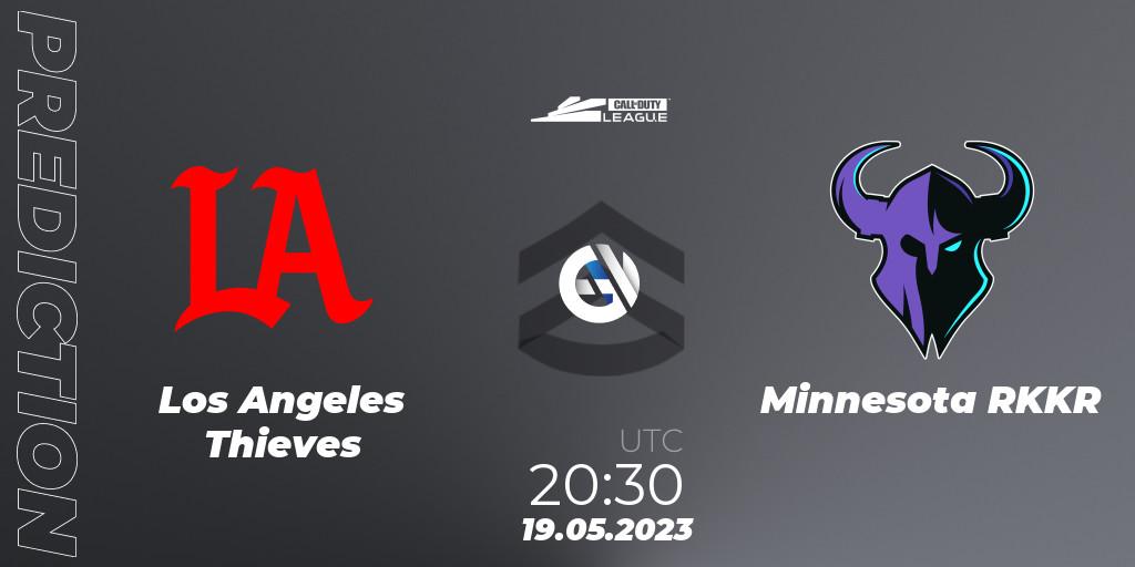 Prognose für das Spiel Los Angeles Thieves VS Minnesota RØKKR. 19.05.2023 at 20:30. Call of Duty - Call of Duty League 2023: Stage 5 Major Qualifiers