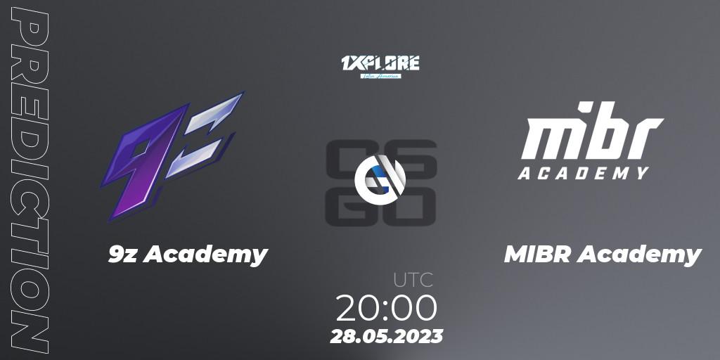 Prognose für das Spiel 9z Academy VS MIBR Academy. 27.05.23. CS2 (CS:GO) - 1XPLORE Latin America Cup 1