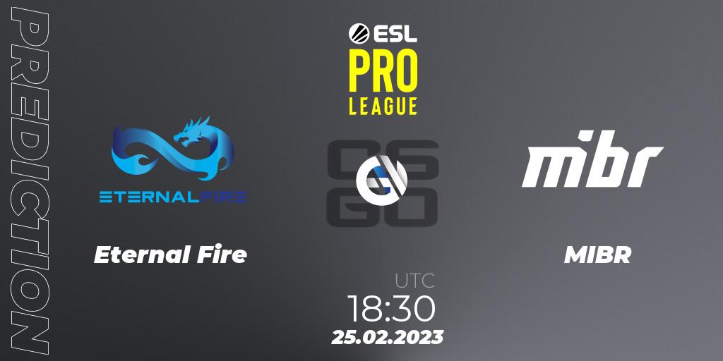 Prognose für das Spiel Eternal Fire VS MIBR. 25.02.2023 at 19:00. Counter-Strike (CS2) - ESL Pro League Season 17