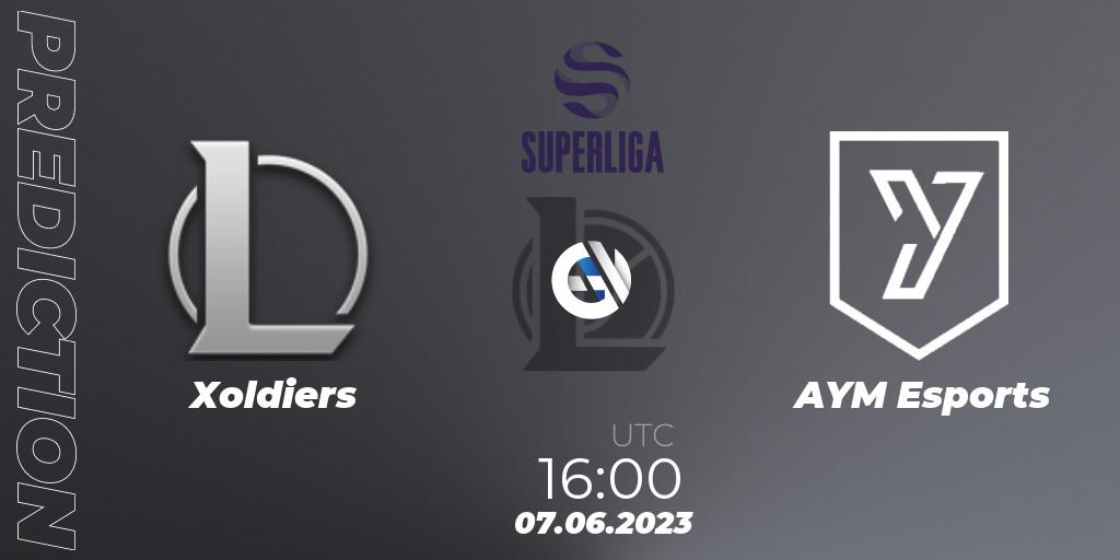 Prognose für das Spiel Xoldiers VS AYM Esports. 07.06.23. LoL - LVP Superliga 2nd Division 2023 Summer