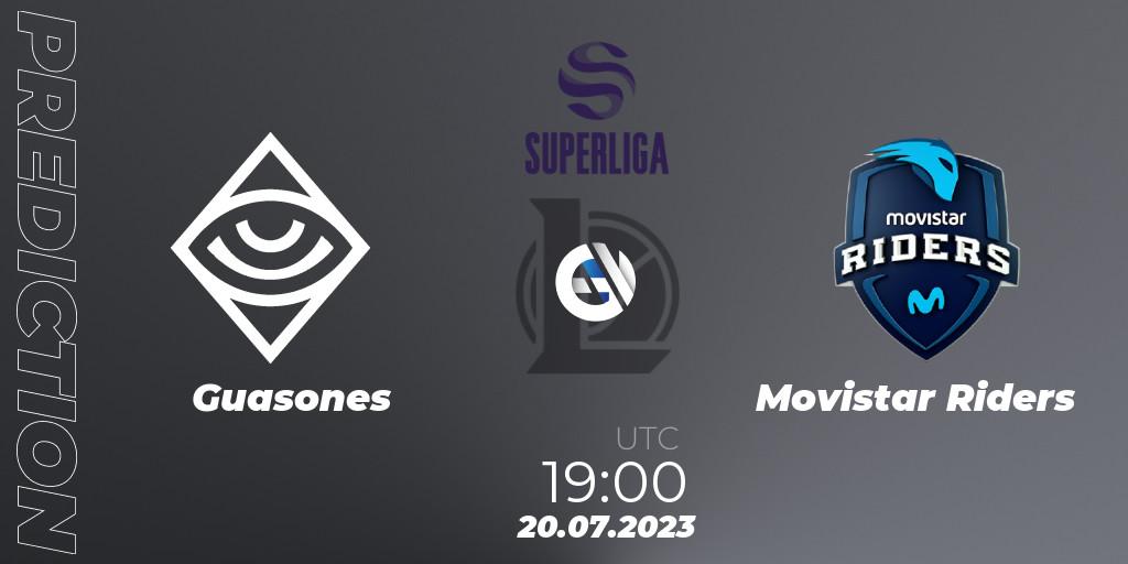 Prognose für das Spiel Guasones VS Movistar Riders. 22.06.2023 at 19:00. LoL - Superliga Summer 2023 - Group Stage