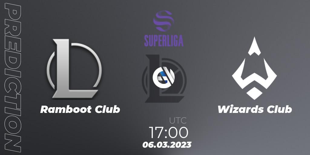 Prognose für das Spiel Ramboot Club VS Wizards Club. 06.03.23. LoL - LVP Superliga 2nd Division Spring 2023 - Group Stage