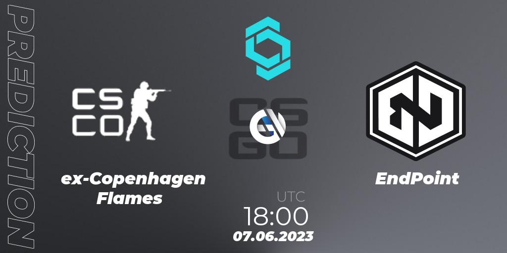 Prognose für das Spiel ex-Copenhagen Flames VS EndPoint. 07.06.23. CS2 (CS:GO) - CCT North Europe Series 5
