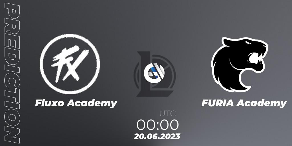 Prognose für das Spiel Fluxo Academy VS FURIA Academy. 20.06.2023 at 00:00. LoL - CBLOL Academy Split 2 2023 - Group Stage