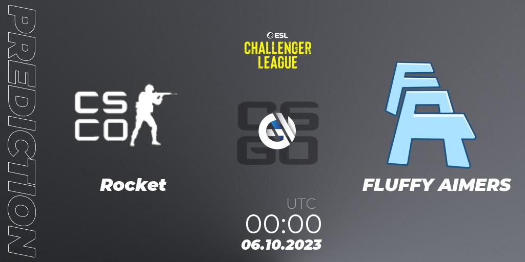 Prognose für das Spiel Rocket VS FLUFFY AIMERS. 22.11.2023 at 22:30. Counter-Strike (CS2) - ESL Challenger League Season 46: North America