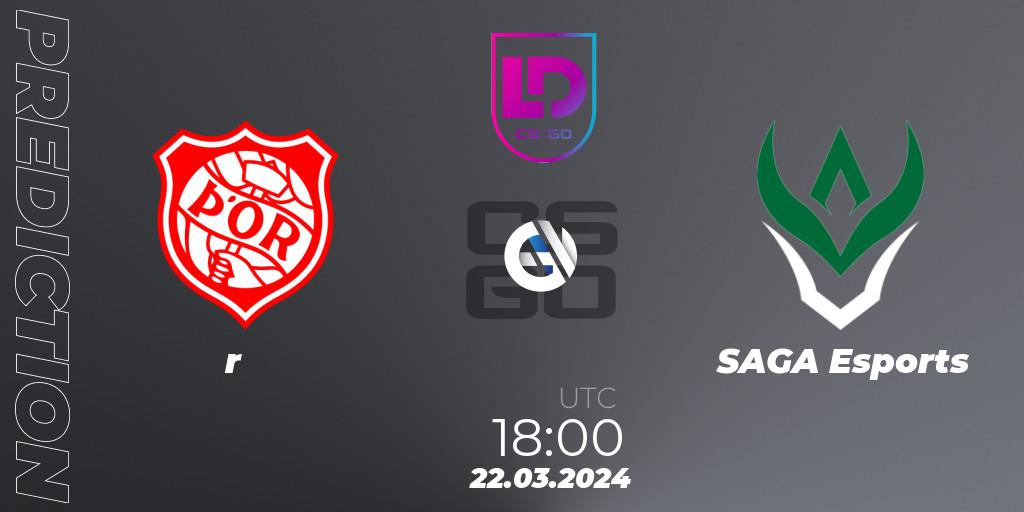 Prognose für das Spiel Þór VS SAGA Esports. 22.03.24. CS2 (CS:GO) - Icelandic Esports League Season 8