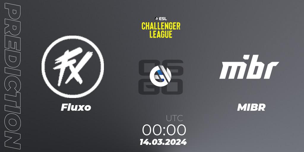 Prognose für das Spiel Fluxo VS MIBR. 06.04.24. CS2 (CS:GO) - ESL Challenger League Season 47: South America