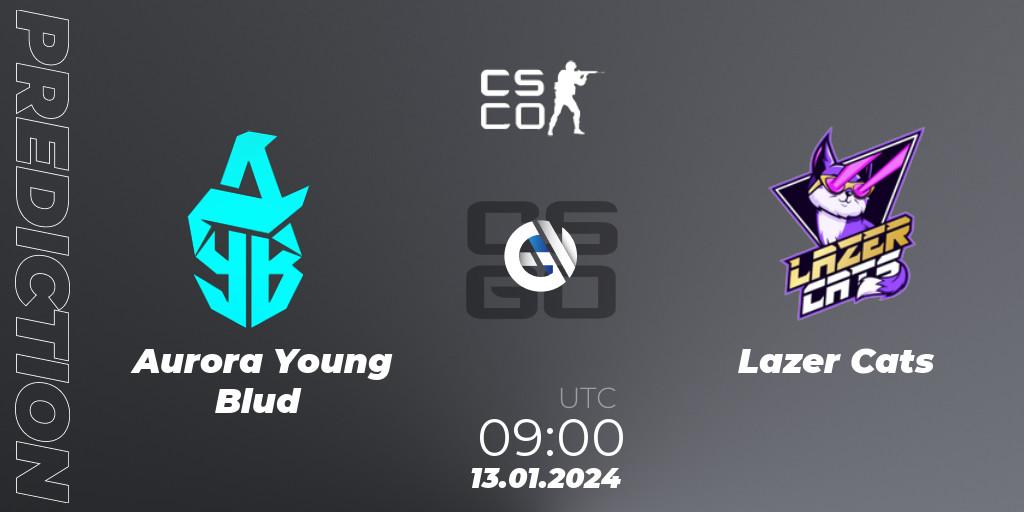 Prognose für das Spiel Aurora Young Blud VS Lazer Cats. 13.01.2024 at 09:00. Counter-Strike (CS2) - European Pro League Season 14: Division 2