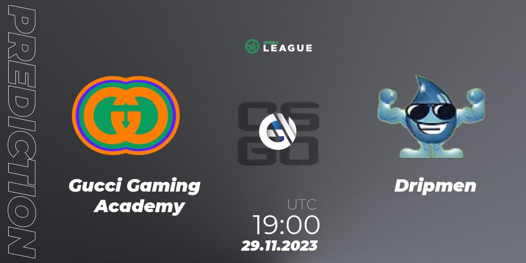 Prognose für das Spiel Gucci Gaming Academy VS Dripmen. 29.11.23. CS2 (CS:GO) - ESEA Season 47: Advanced Division - Europe