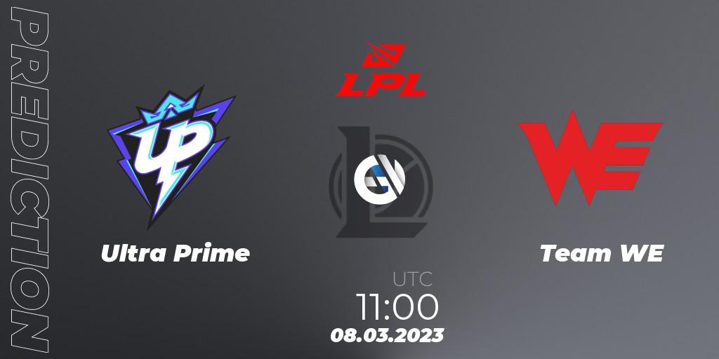 Prognose für das Spiel Ultra Prime VS Team WE. 08.03.23. LoL - LPL Spring 2023 - Group Stage