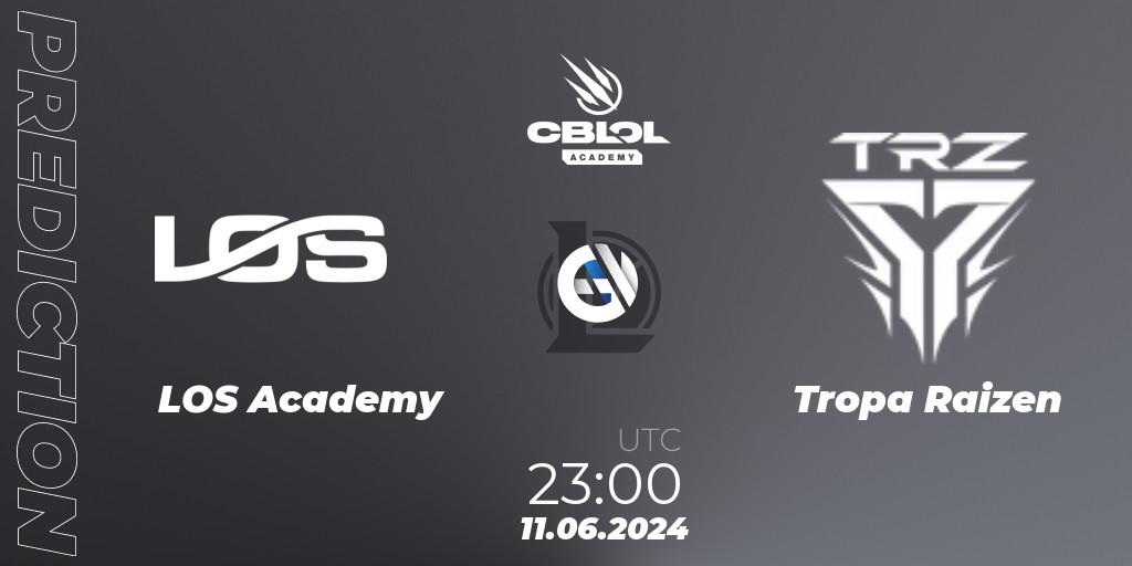 Prognose für das Spiel LOS Academy VS Tropa Raizen. 11.06.2024 at 23:00. LoL - CBLOL Academy 2024