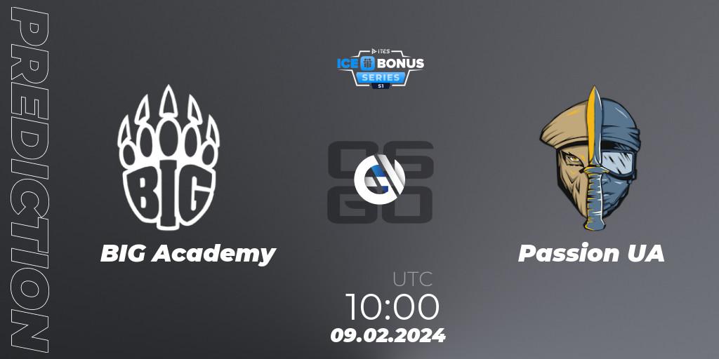 Prognose für das Spiel BIG Academy VS Passion UA. 09.02.24. CS2 (CS:GO) - IceBonus Series #1