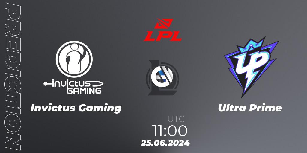 Prognose für das Spiel Invictus Gaming VS Ultra Prime. 25.06.2024 at 09:00. LoL - LPL 2024 Summer - Group Stage