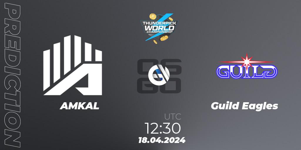 Prognose für das Spiel AMKAL VS Guild Eagles. 18.04.24. CS2 (CS:GO) - Thunderpick World Championship 2024: European Series #1