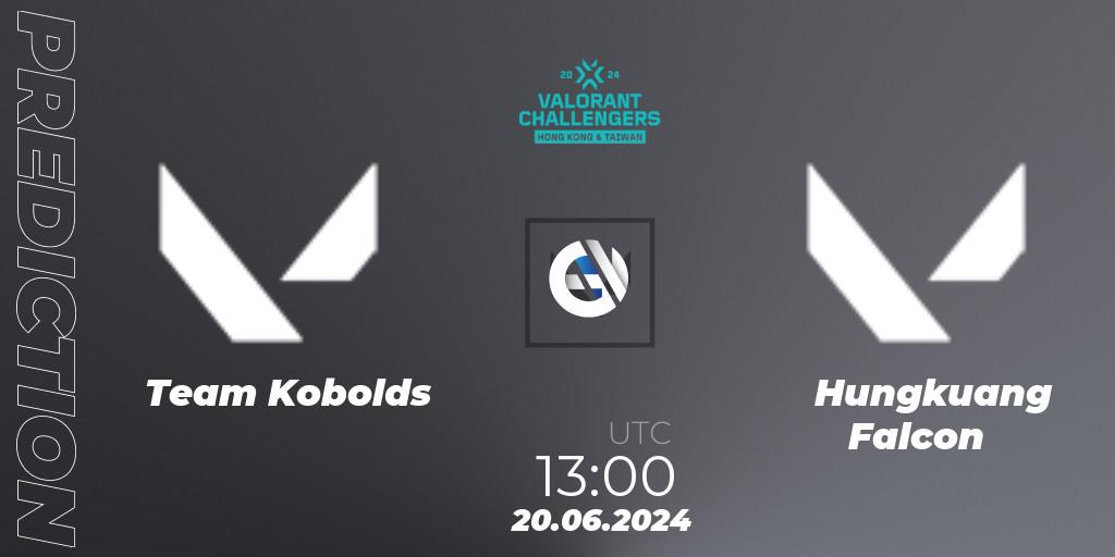 Prognose für das Spiel Team Kobolds VS Hungkuang Falcon. 20.06.2024 at 13:00. VALORANT - VALORANT Challengers Hong Kong and Taiwan 2024: Split 2