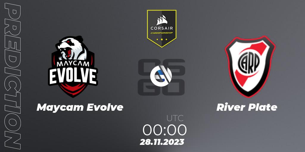 Prognose für das Spiel Maycam Evolve VS River Plate. 28.11.23. CS2 (CS:GO) - Corsair Championship 2023