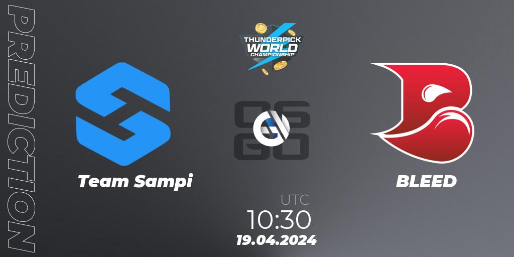 Prognose für das Spiel Team Sampi VS BLEED. 19.04.24. CS2 (CS:GO) - Thunderpick World Championship 2024: European Series #1