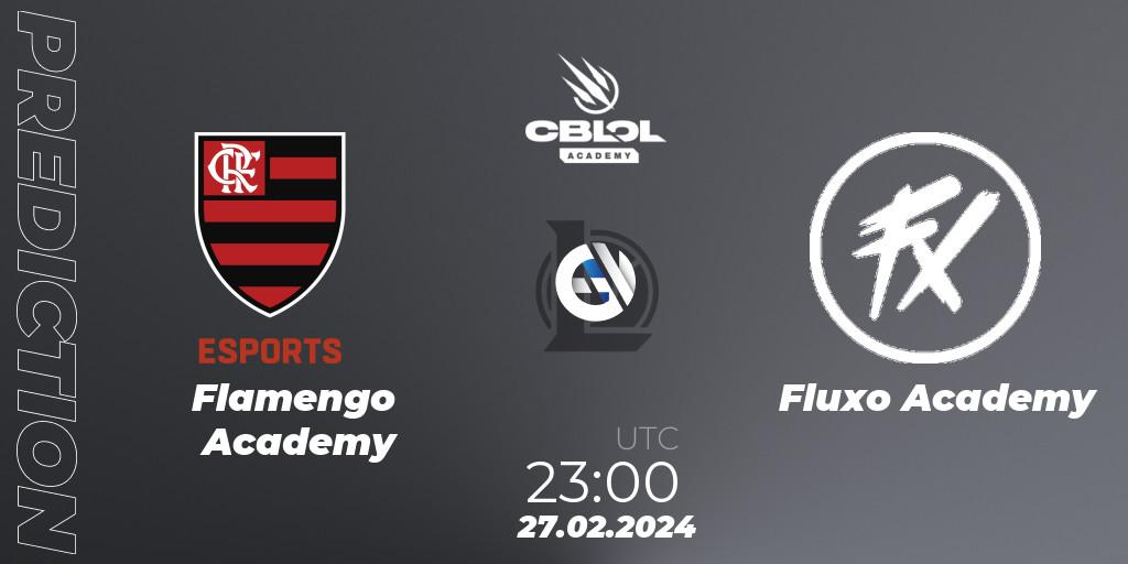 Prognose für das Spiel Flamengo Academy VS Fluxo Academy. 27.02.24. LoL - CBLOL Academy Split 1 2024