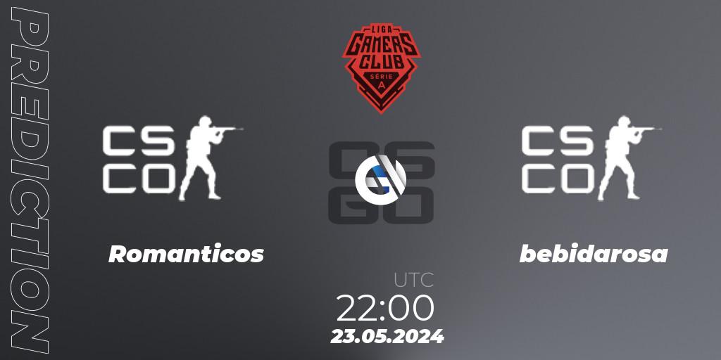 Prognose für das Spiel Romanticos VS bebidarosa. 23.05.2024 at 22:00. Counter-Strike (CS2) - Gamers Club Liga Série A: May 2024