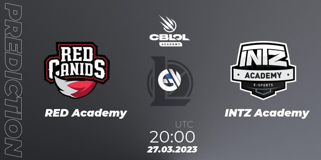 Prognose für das Spiel RED Academy VS INTZ Academy. 27.03.23. LoL - CBLOL Academy Split 1 2023