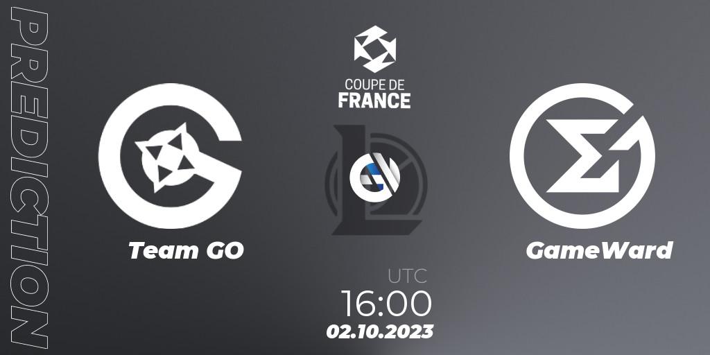Prognose für das Spiel Team GO VS GameWard. 02.10.23. LoL - Coupe de France 2023