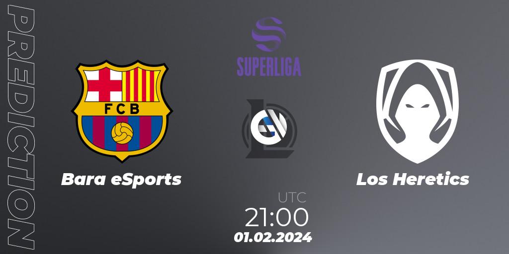 Prognose für das Spiel Barça eSports VS Los Heretics. 01.02.2024 at 21:00. LoL - Superliga Spring 2024 - Group Stage