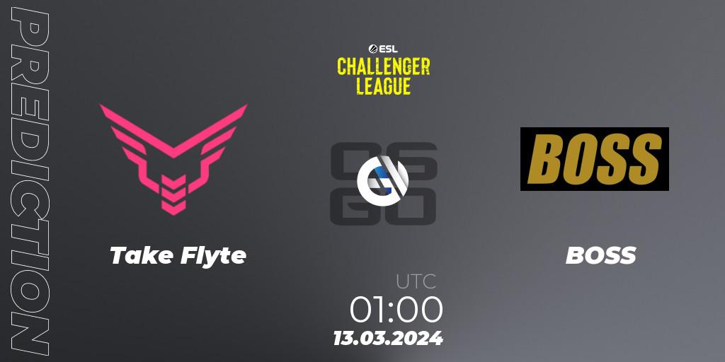 Prognose für das Spiel Take Flyte VS BOSS. 23.05.24. CS2 (CS:GO) - ESL Challenger League Season 47: North America