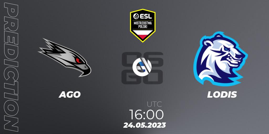 Prognose für das Spiel AGO VS LODIS. 24.05.2023 at 19:30. Counter-Strike (CS2) - ESL Mistrzostwa Polski Spring 2023
