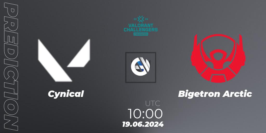 Prognose für das Spiel Cynical VS Bigetron Arctic. 19.06.2024 at 10:00. VALORANT - VALORANT Challengers 2024 Indonesia: Split 2