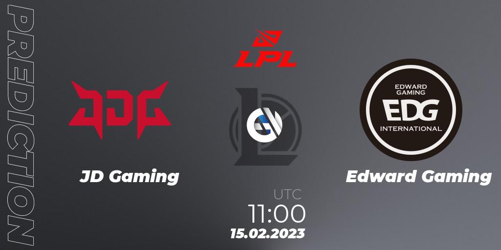 Prognose für das Spiel JD Gaming VS Edward Gaming. 15.02.2023 at 12:00. LoL - LPL Spring 2023 - Group Stage