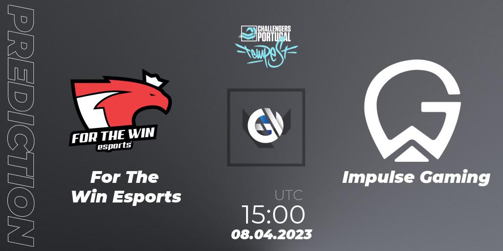 Prognose für das Spiel For The Win Esports VS Impulse Gaming. 08.04.2023 at 15:10. VALORANT - VALORANT Challengers 2023 Portugal: Tempest Split 2