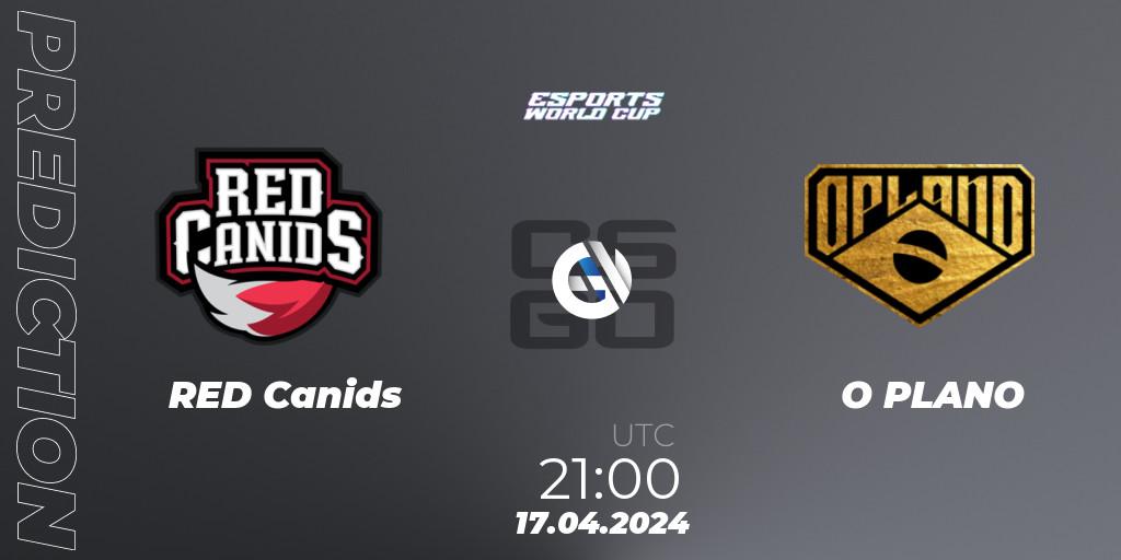 Prognose für das Spiel RED Canids VS O PLANO. 17.04.24. CS2 (CS:GO) - Esports World Cup 2024: South American Open Qualifier