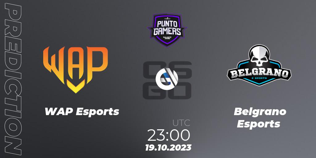 Prognose für das Spiel WAP Esports VS Astral Aces Esports. 19.10.2023 at 23:00. Counter-Strike (CS2) - Punto Gamers Cup 2023