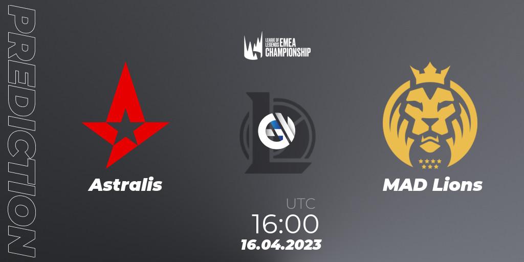 Prognose für das Spiel Astralis VS MAD Lions. 16.04.23. LoL - LEC Spring 2023 - Group Stage