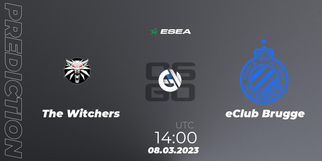 Prognose für das Spiel The Witchers VS eClub Brugge. 08.03.2023 at 14:10. Counter-Strike (CS2) - ESEA Season 44: Advanced Division - Europe