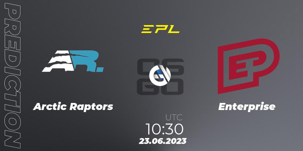 Prognose für das Spiel Arctic Raptors VS Enterprise. 23.06.23. CS2 (CS:GO) - European Pro League Season 9: Division 2