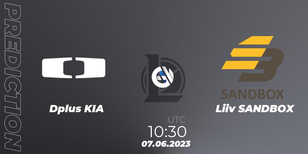 Prognose für das Spiel Dplus KIA VS Liiv SANDBOX. 07.06.23. LoL - LCK Summer 2023 Regular Season