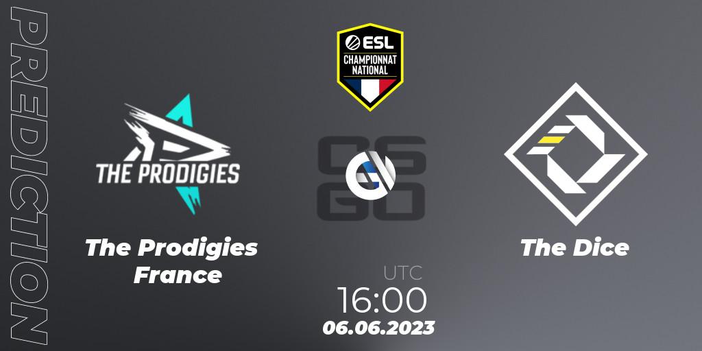 Prognose für das Spiel The Prodigies France VS The Dice. 06.06.23. CS2 (CS:GO) - ESL Championnat National Spring 2023